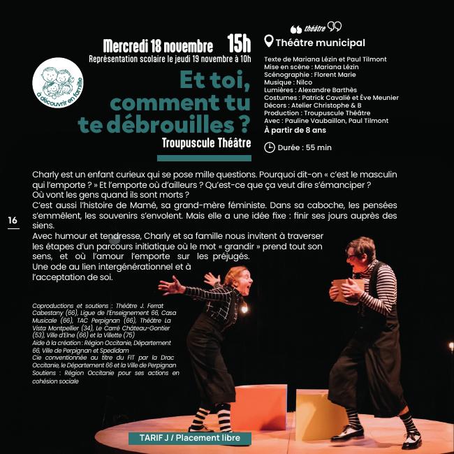 Et toi, comment tu te débrouilles ? – Castres · Théâtre municipal