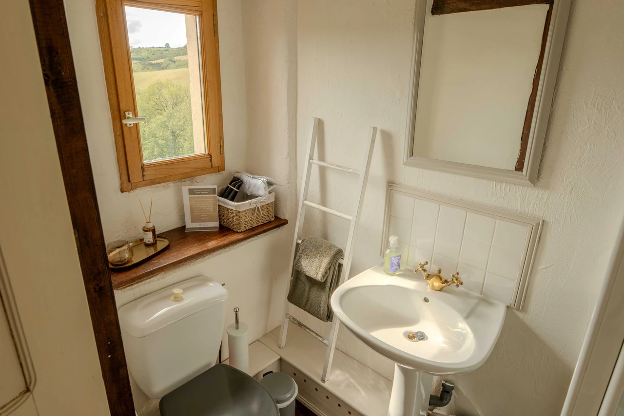 La Ferme – Privates Badezimmer von Zimmer 4